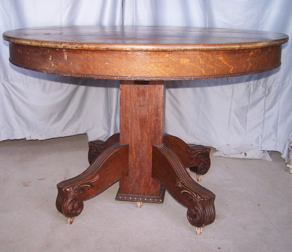 Bargain John's Antiques » Blog Archive Antique Round Oak Dining Table