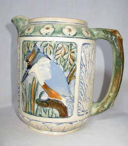 Antique Mantel Clocks >> Bargain John's Antiques » Blog Archive Weller Pottery Pitcher Kingfisher bird with panels of ... Antique Mantel Clocks >> Bargain John's Antiques » Blog Archive Weller Pottery Pitcher Kingfisher bird with panels of ...