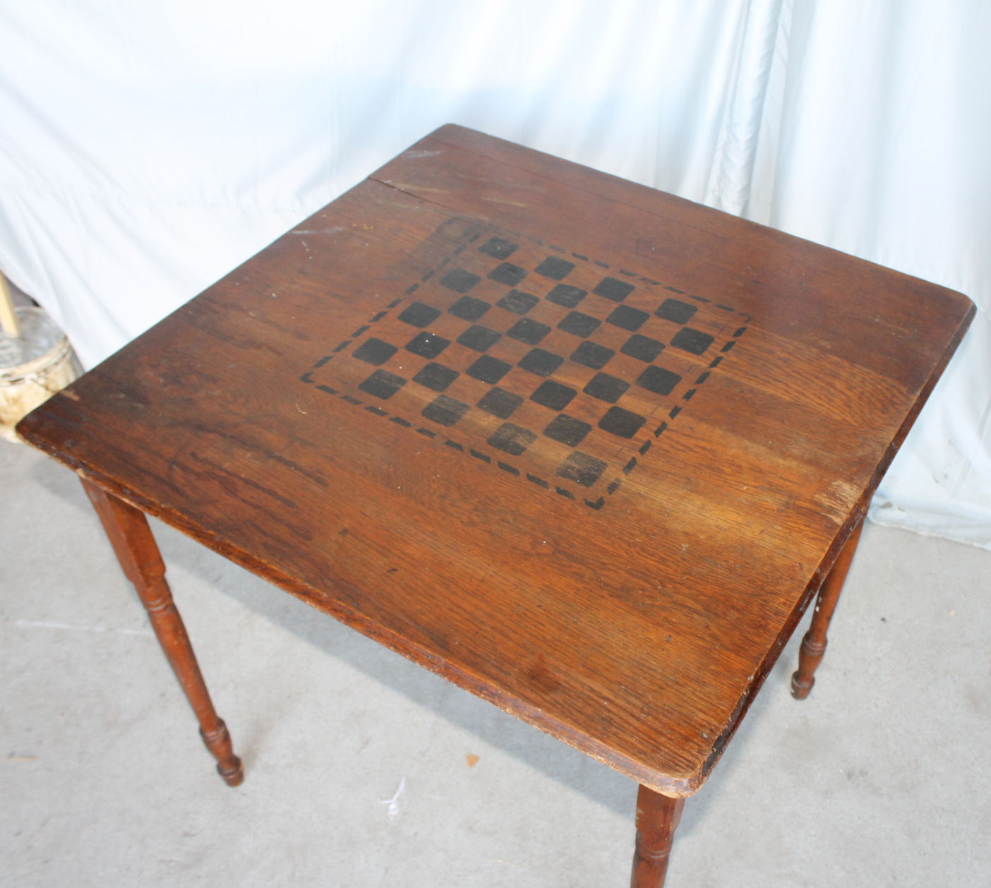 Bargain John&#039;s Antiques | Oak Folding Leg Game Table - Bargain John&#039;s