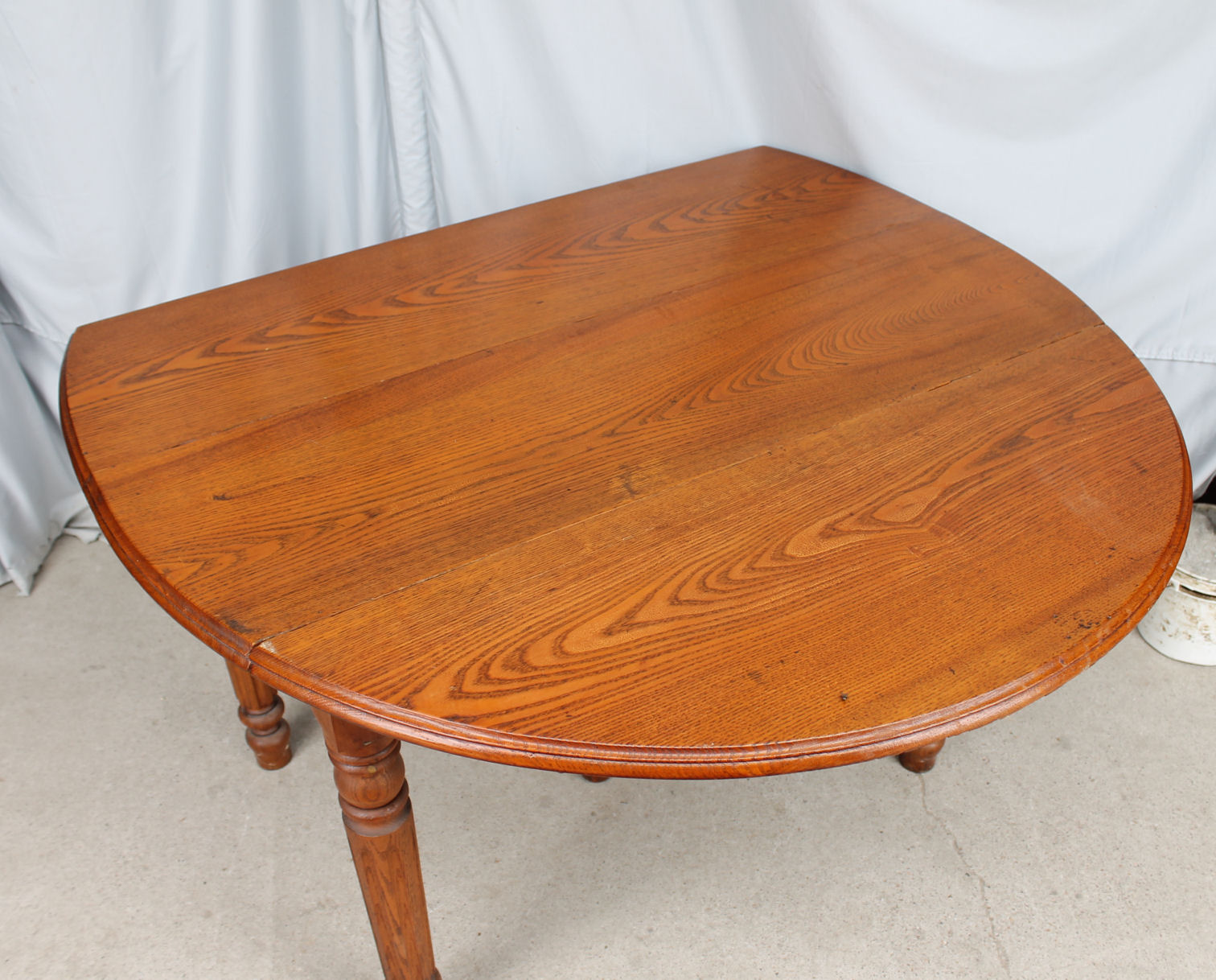 small vintage wooden drop leaf kitchen table