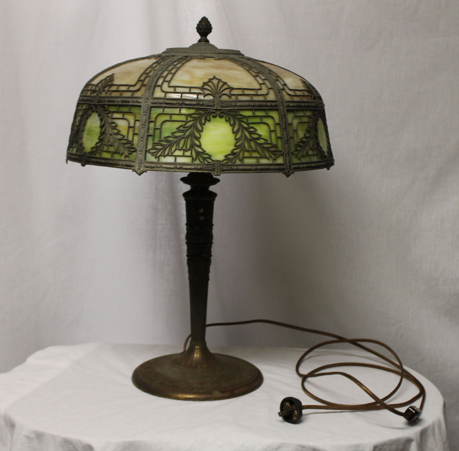 Bargain John&#039;s Antiques » Blog Archive Antique Slag Glass with Metal