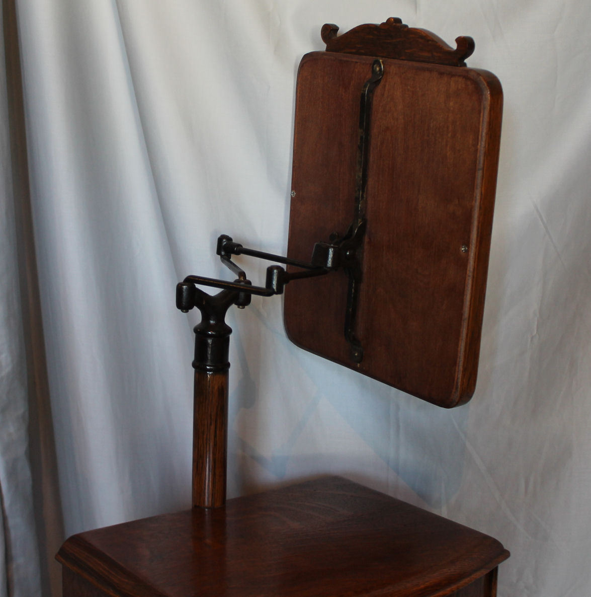 Bargain John's Antiques | Antique Oak Shaving Stand with ...