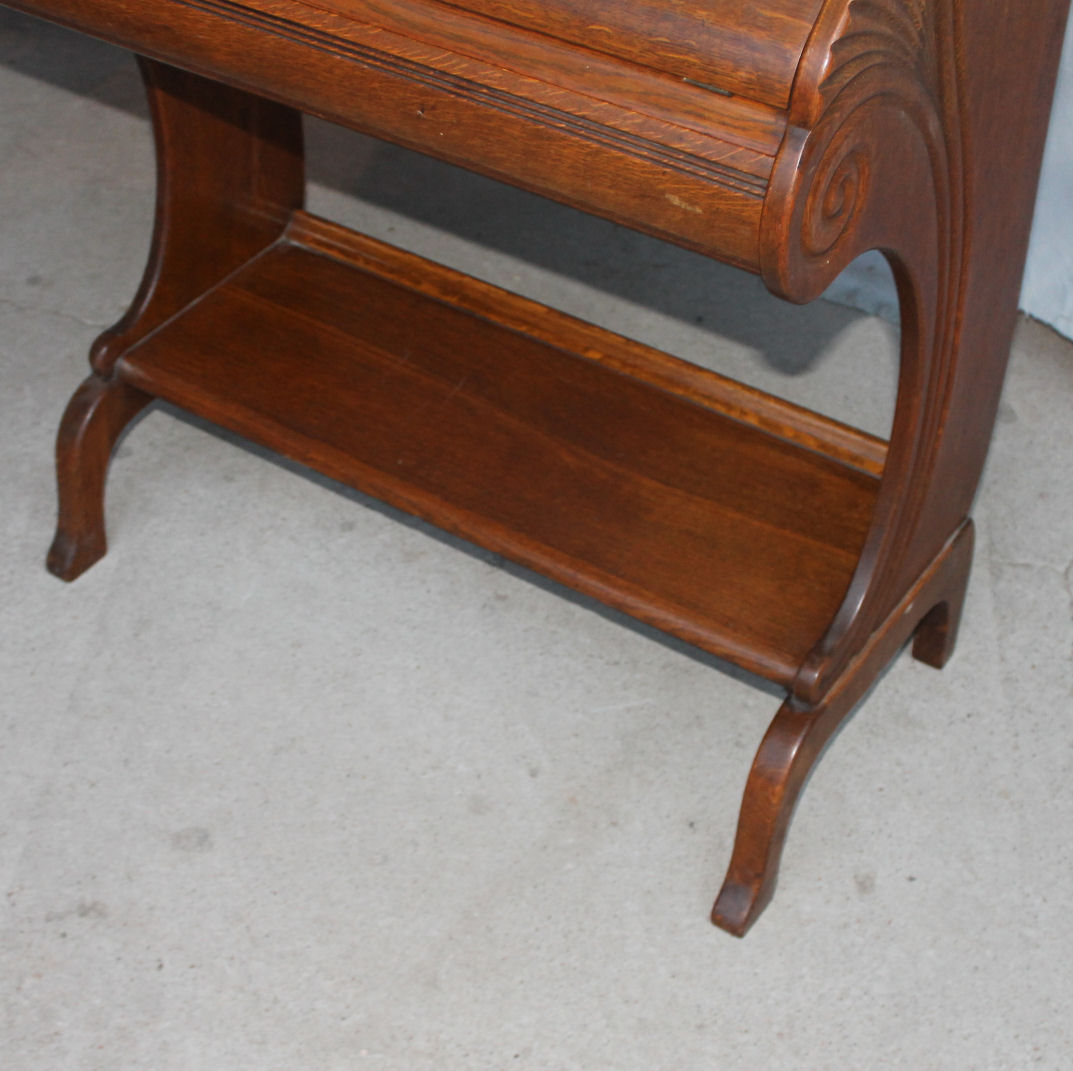 Bargain John S Antiques Antique Oak Drop Front Desk Small