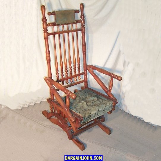 antique glider chair