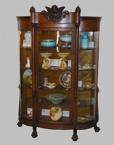 Bargain John's Antiques Antique Oak China Cabinet With Carved ... Antique Oak China Cabinet with carved Cherub in the crest. $3,750 - Bargain John's Antiques Antique Oak China Cabinet With Carved