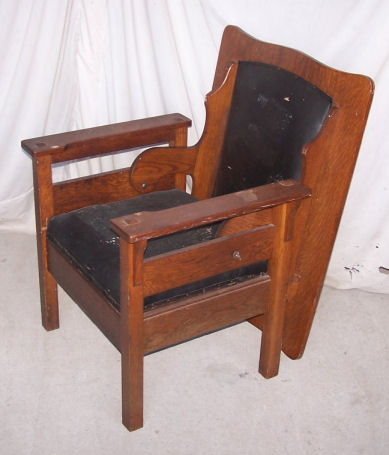 Bargain John S Antiques Antique Mission Oak Combination Chair Or