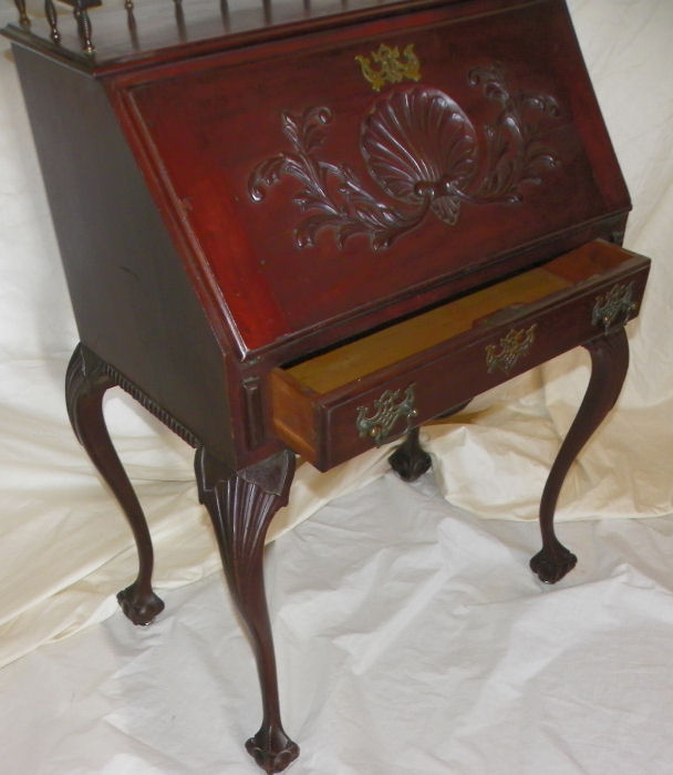 Bargain John S Antiques Antique Mahogany Drop Front Las Desk Horner Antique Mahogany Drop Front Las Desk, Antique Fall Front Desk
