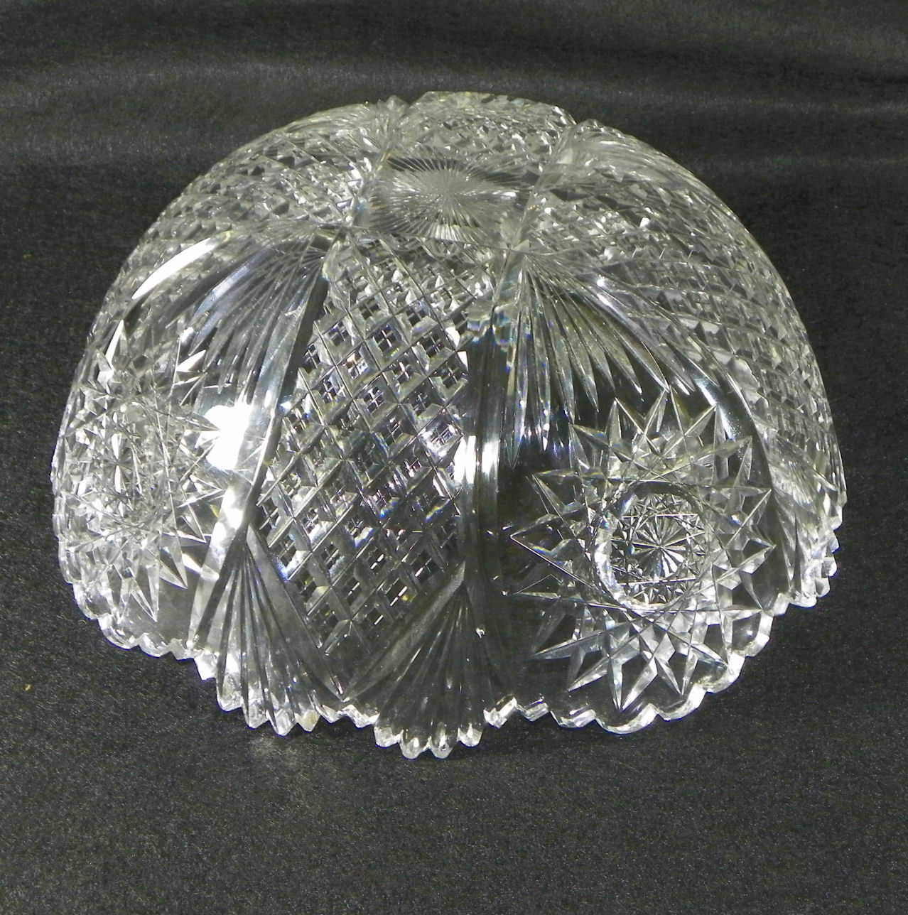 Bargain John's Antiques | Large Antique Cut Glass Bowl marked Libbey