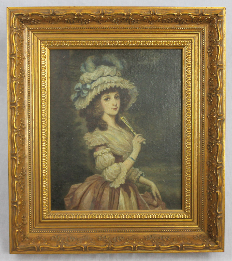 Bargain John's Antiques | Antique Oil Painting Victorian Woman Portrait