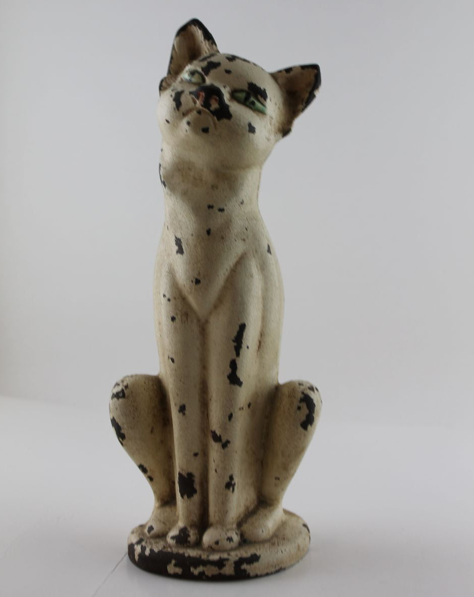 Bargain John&#039;s Antiques | Cast Iron Cat in Sitting Position - Door Stop