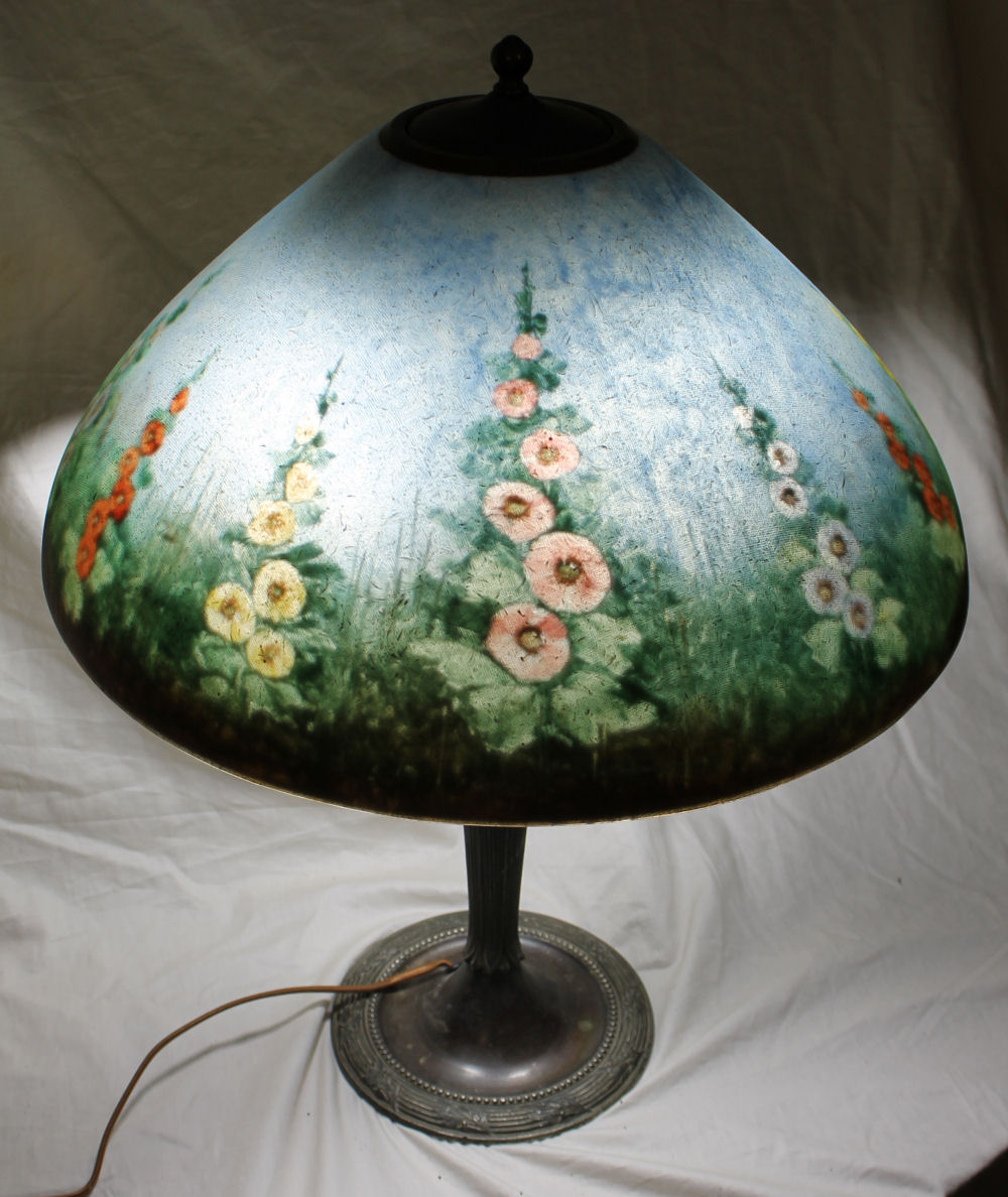 Bargain John S Antiques Reversed, Antique Jefferson Table Lamps