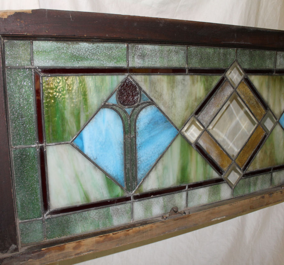 Bargain John's Antiques | Stain glass Window Arts & Crafts ...