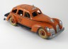 1939 Cast Iron Toy Yellow Cab Taxi Hubley