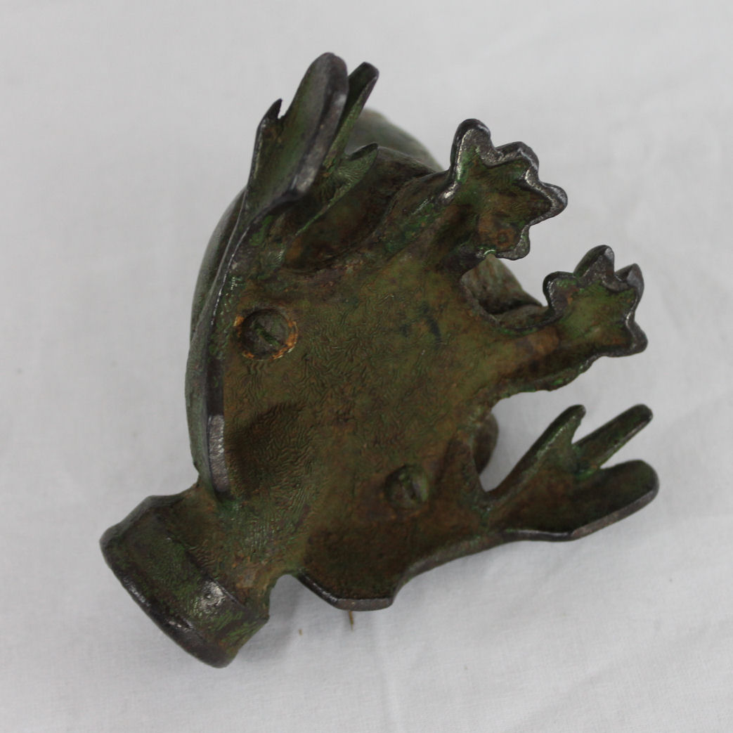 Bargain John's Antiques | Antique Cast Iron Figural Frog Water ...