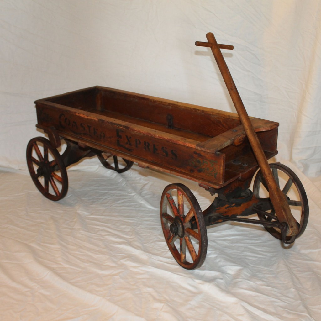 wagon with wooden sides