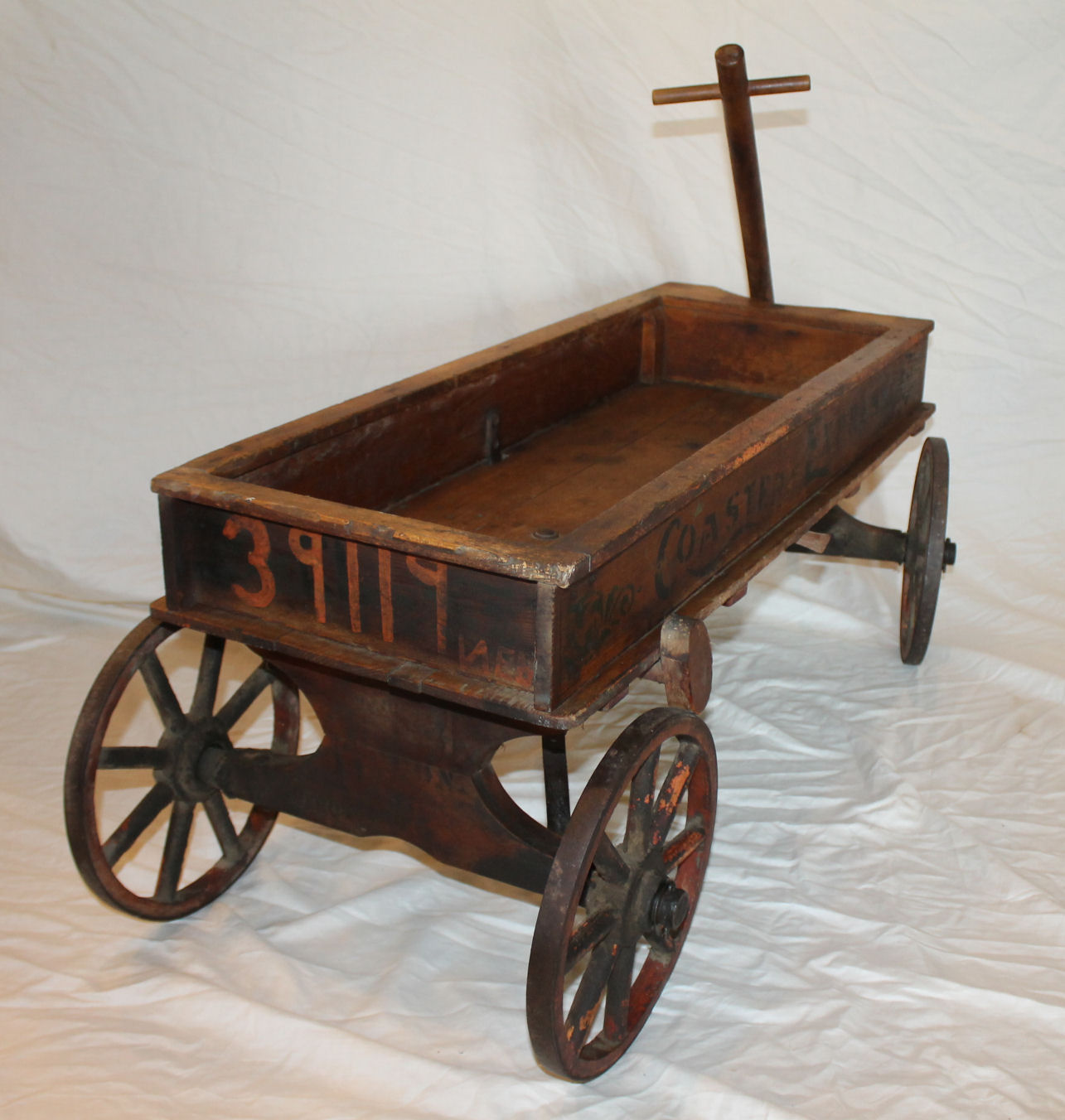 big wooden wagon
