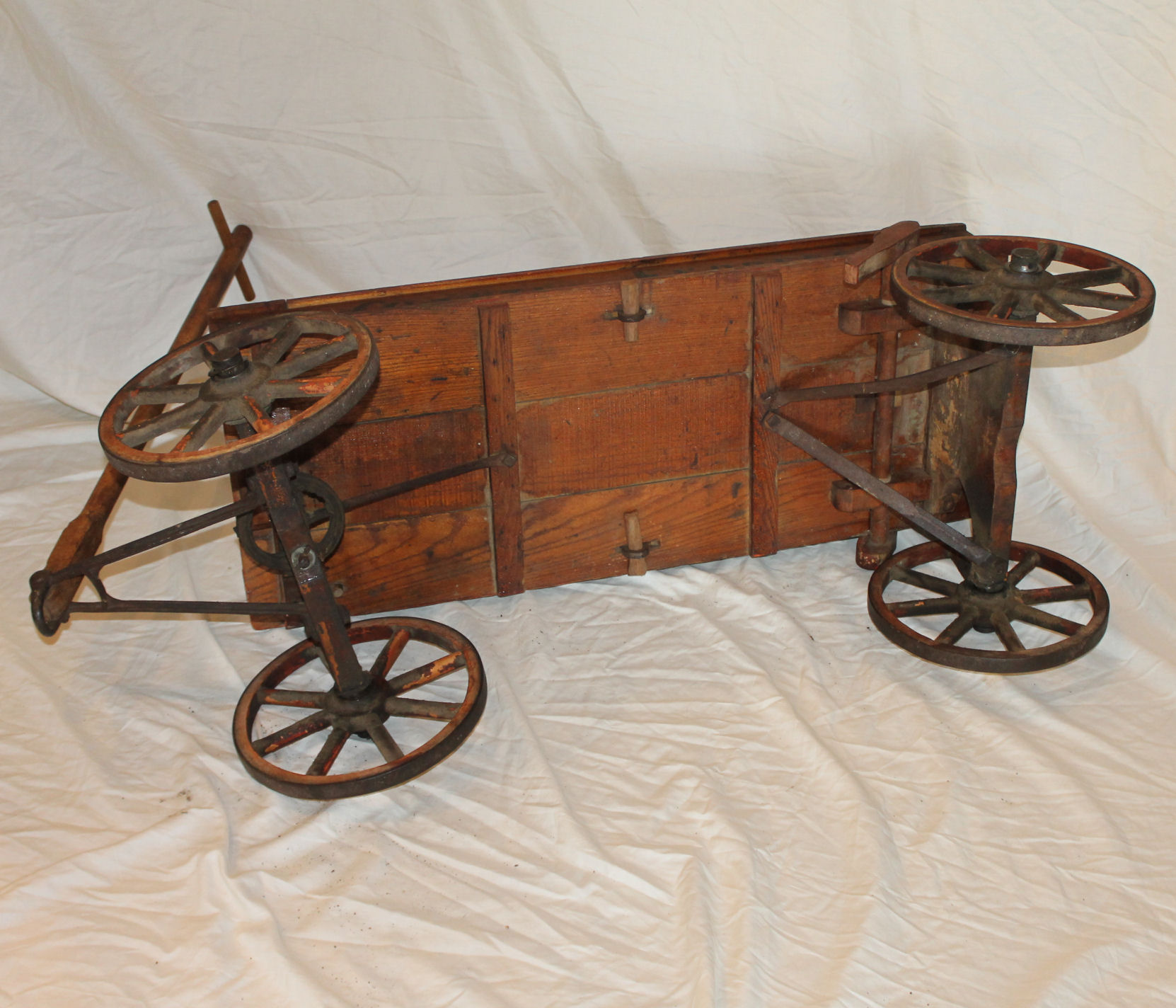 big wooden wagon