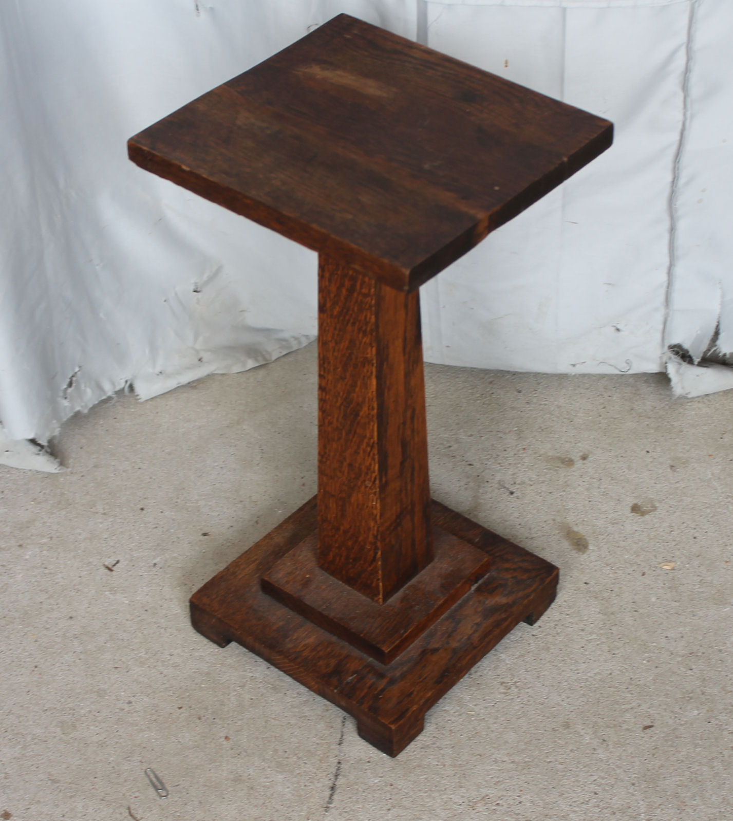 Mission oak on sale plant stand