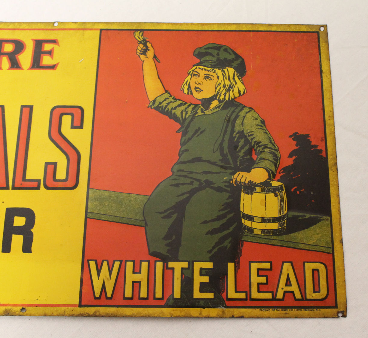 Bargain John s Antiques DUTCH BOY WHITE  LEAD PAINT  Tin 