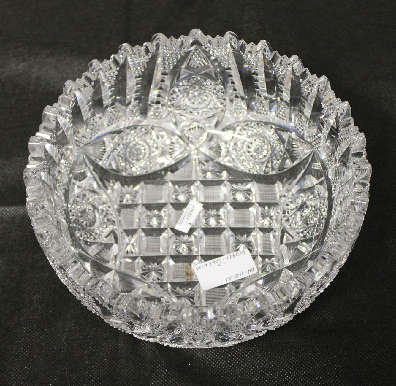 Bargain John's Antiques | Brilliant Cut Glass Libbey Bowl - Glenda