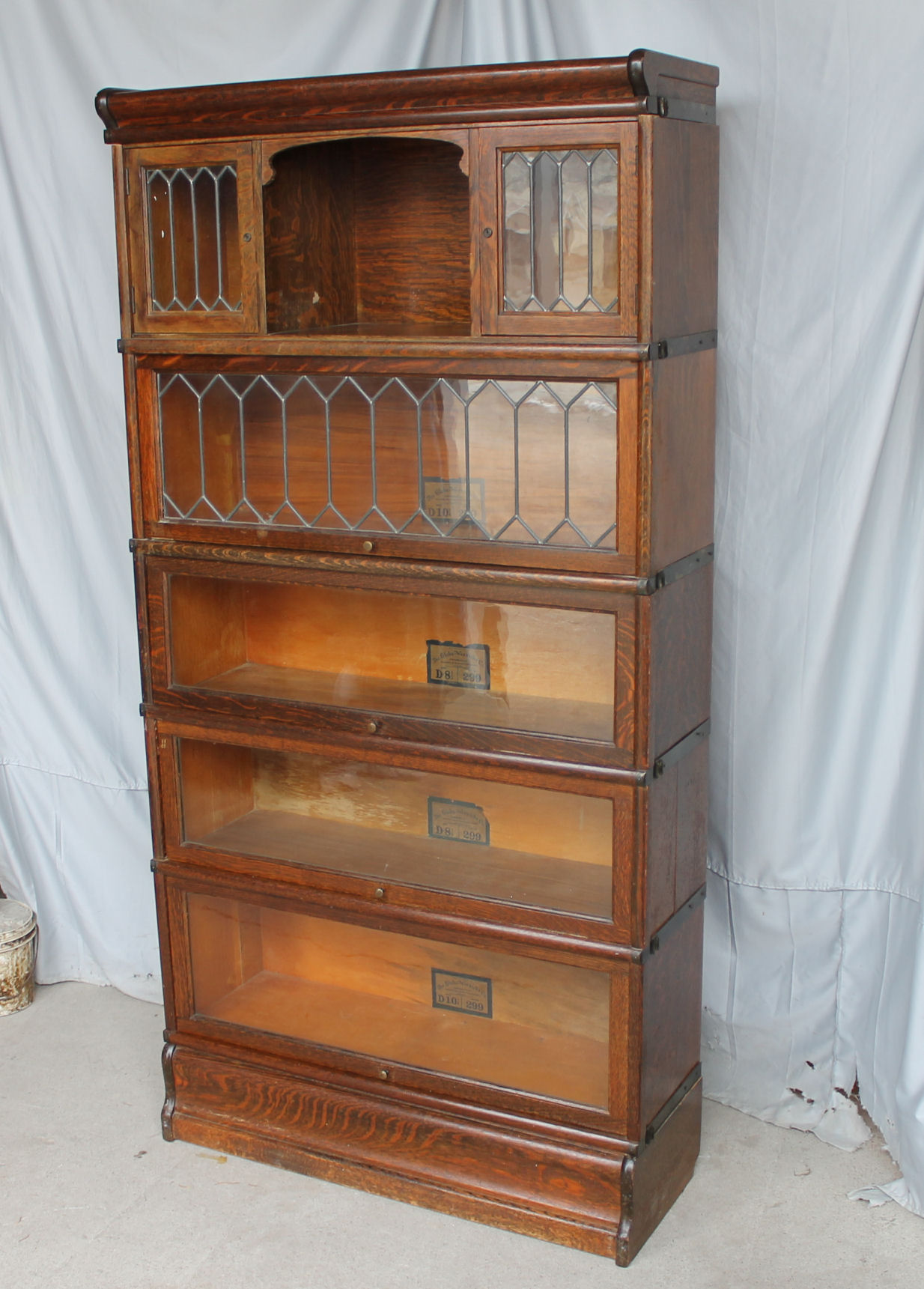 Bargain John's Antiques | Rare Oak Bookcase - with small ...