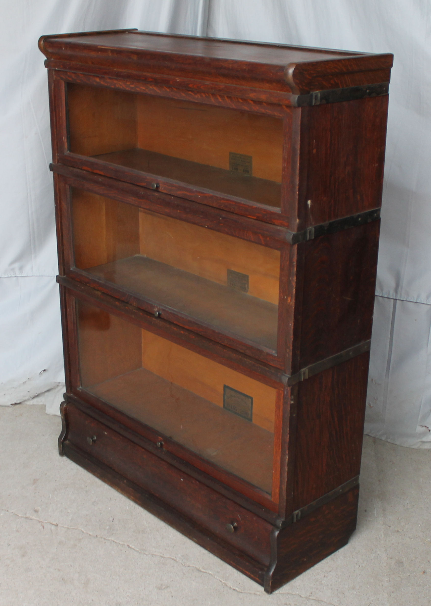 Bargain John's Antiques Antique Oak stacking Bookcase 