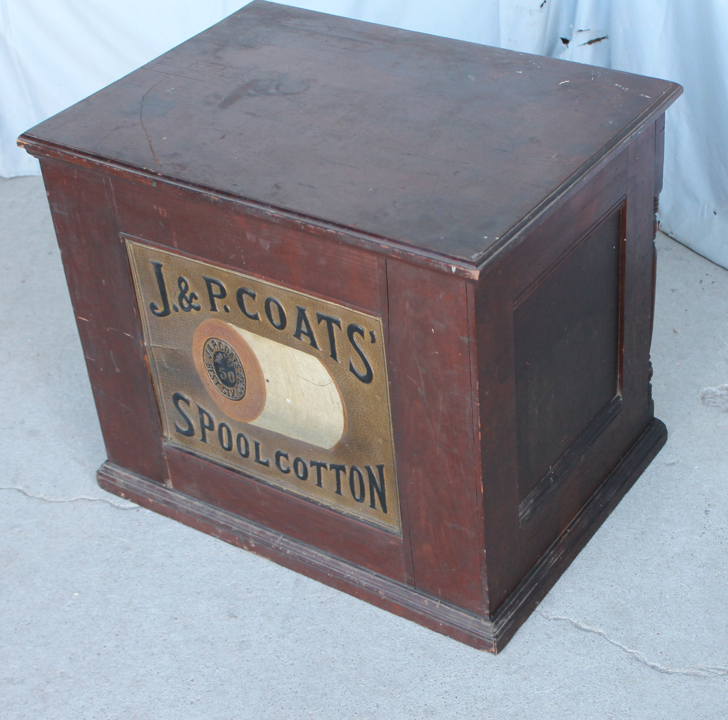 Bargain John's Antiques | Six Drawer Spool Cabinet - J & P Coats ...