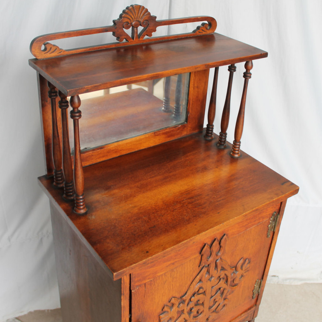 Bargain John's Antiques | Victorian Oak Music Cabinet - stick and ball