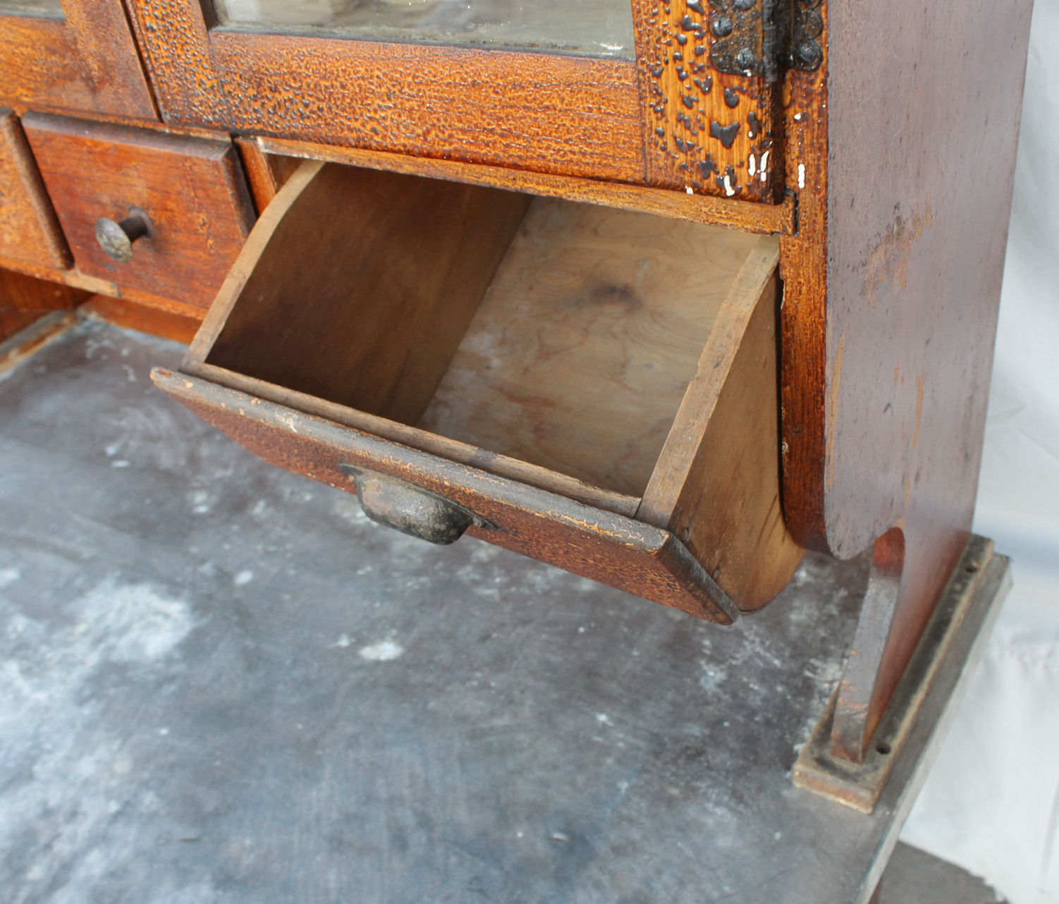 Antique Oak Kitchen Cabinet