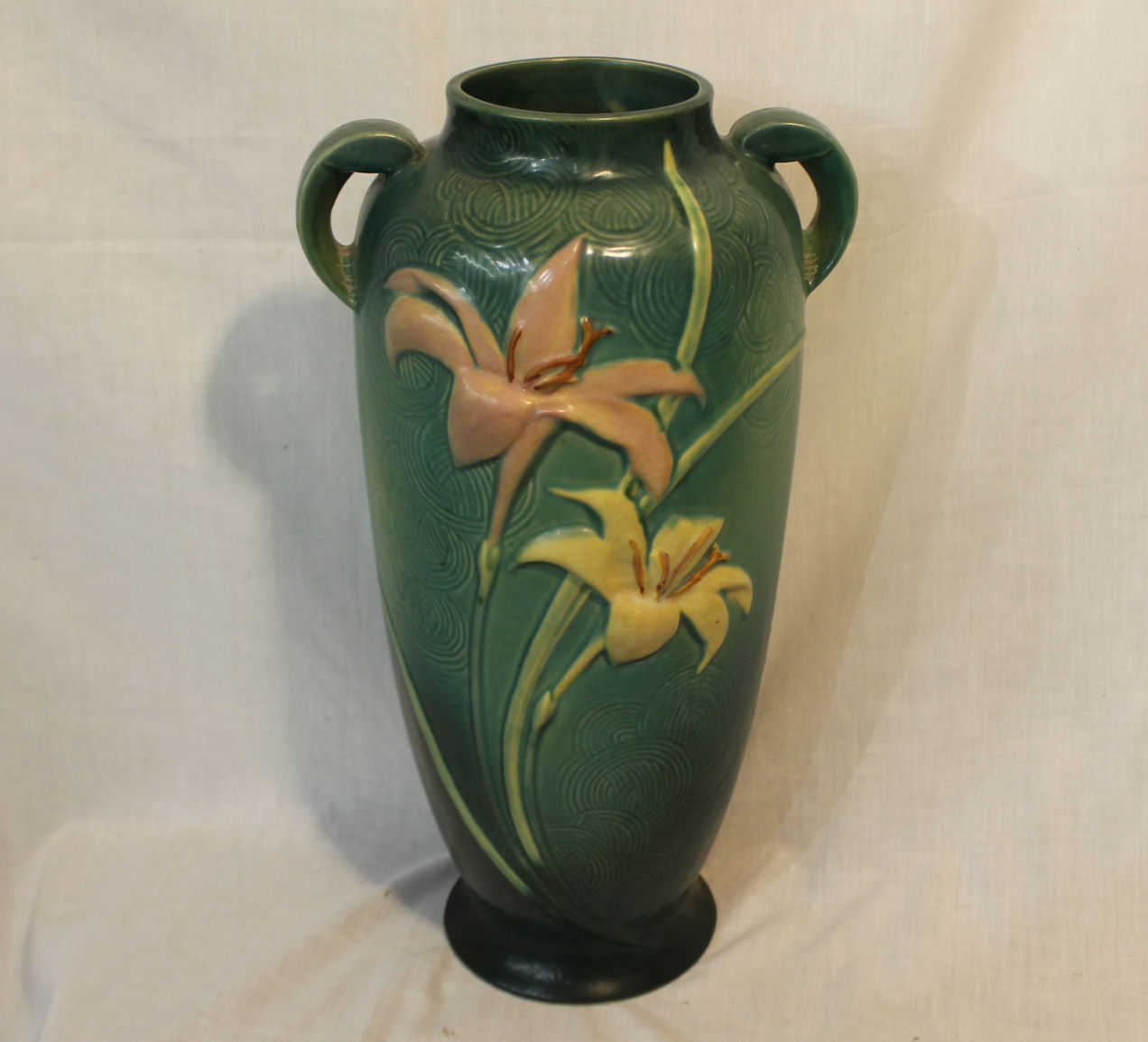 Bargain John's Antiques | Roseville Pottery Zephyr Lily Green