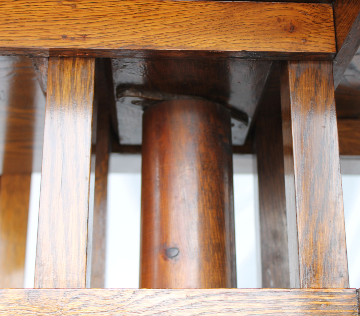 Bargain John's Antiques Antique Revolving Oak Bookcase 