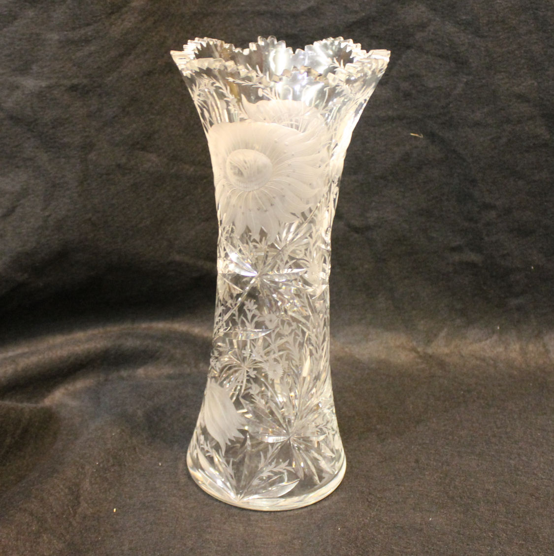 to cut 1/4 steel how Vase Cut John's Antiques Bargain Glass Brilliant Period