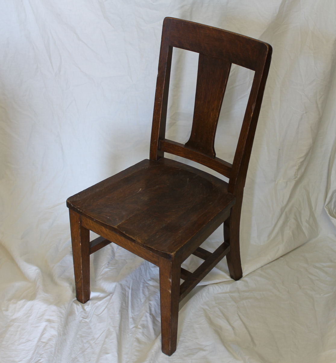 bargain john's antiques antique oak youth chair - made