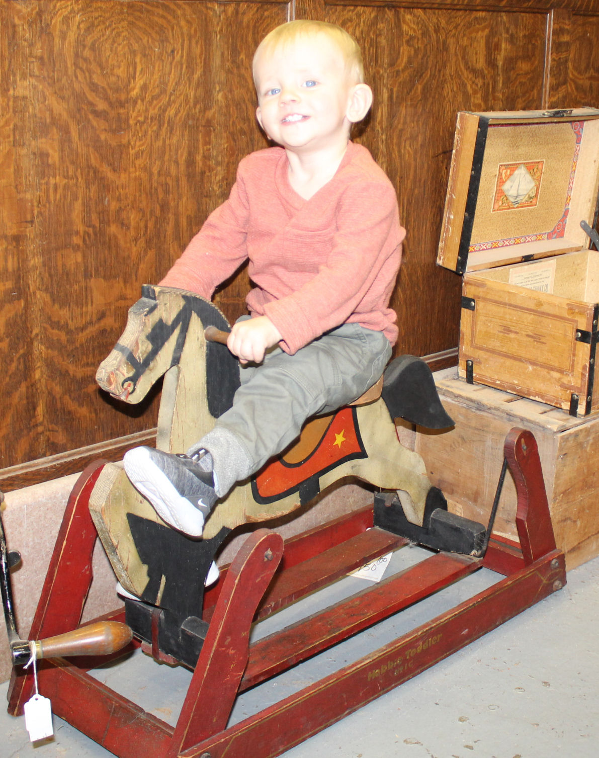 antique childs rocking horse