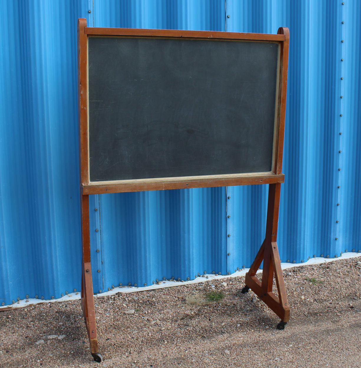 Bargain John's Antiques  Antique Old Country School Slate Chalk Board -  Bargain John's Antiques