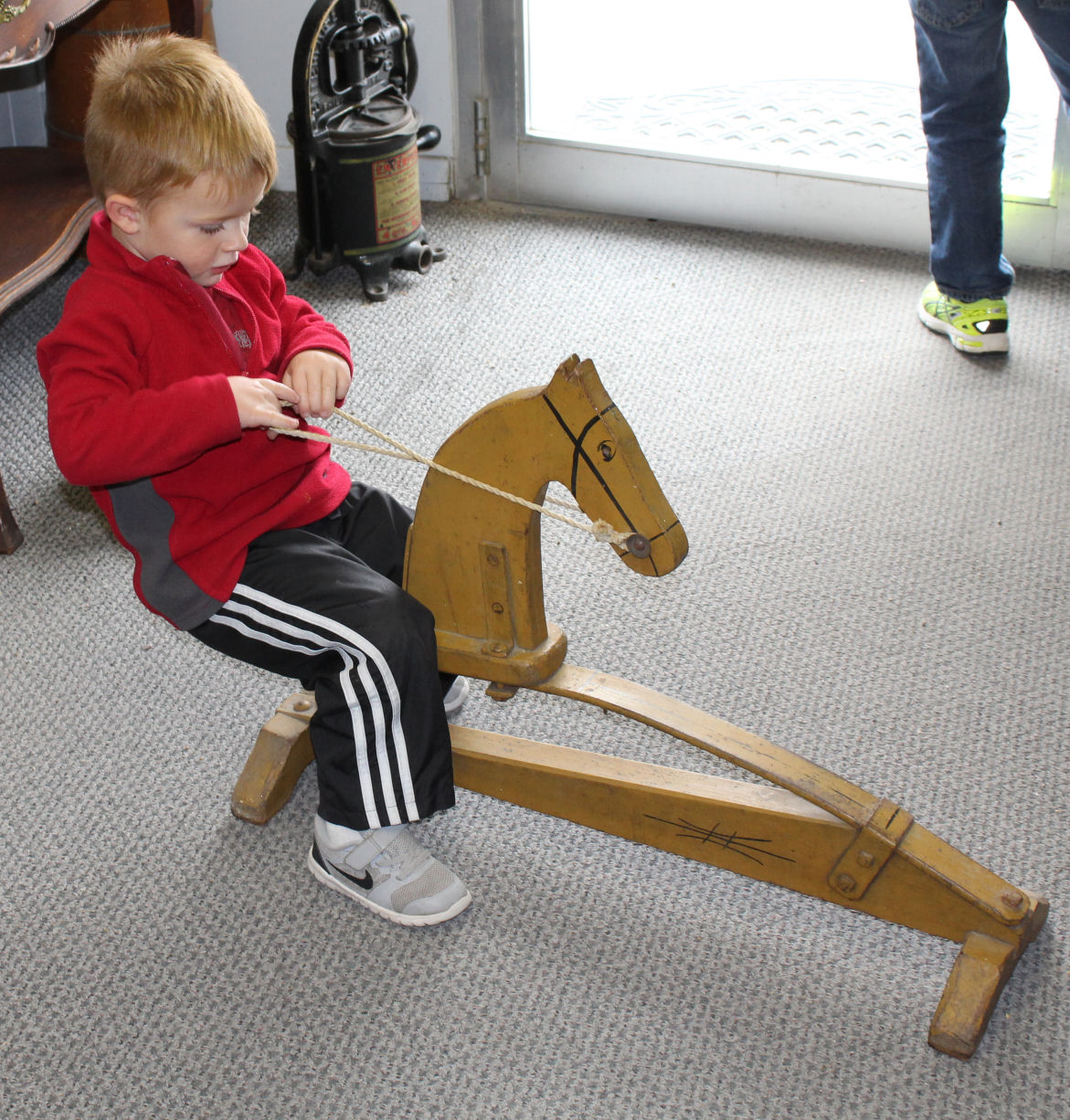 antique spring rocking horse