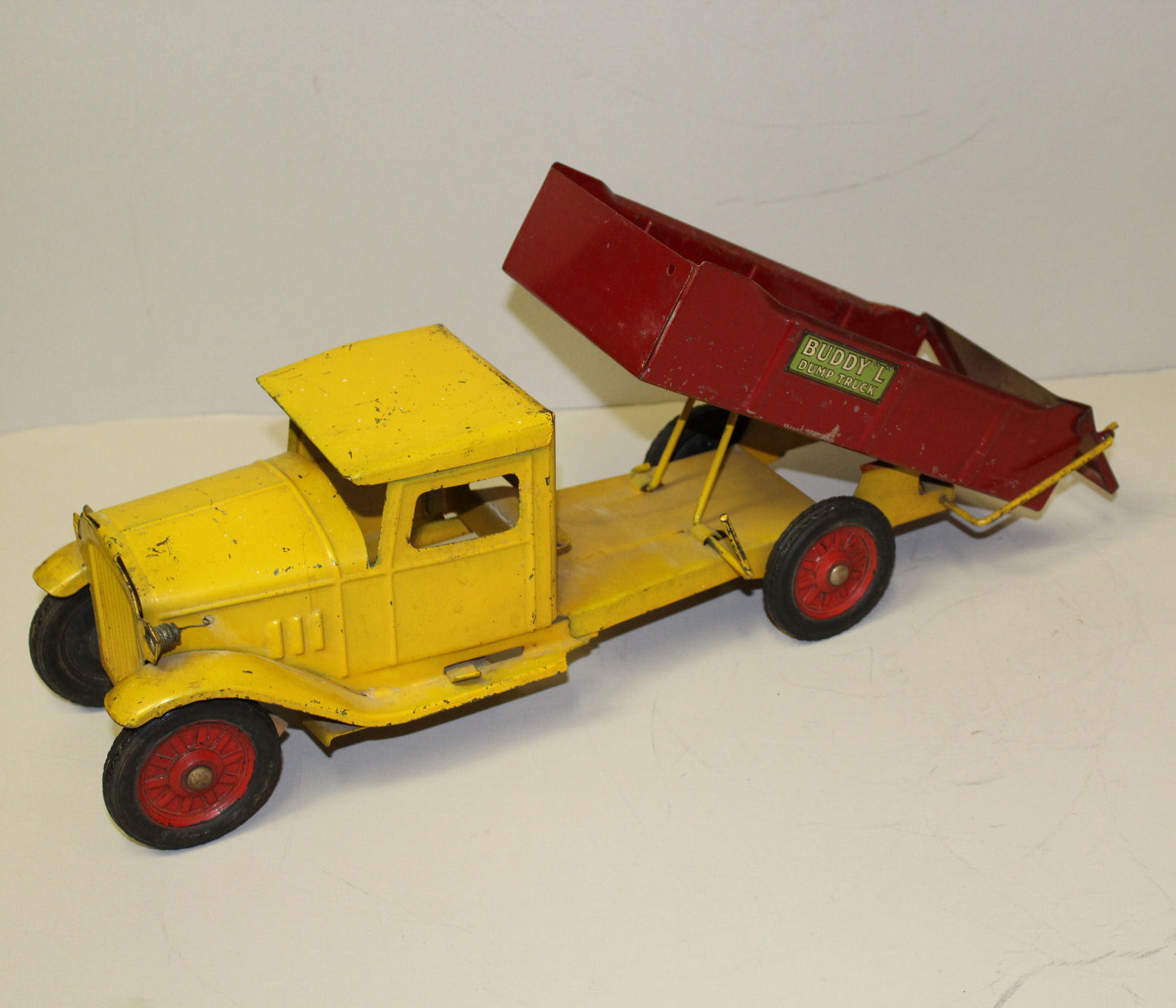 Bargain John's Antiques | 1930's Antique Pressed Steel Toy Dump Truck - Buddy  L - Bargain John's Antiques