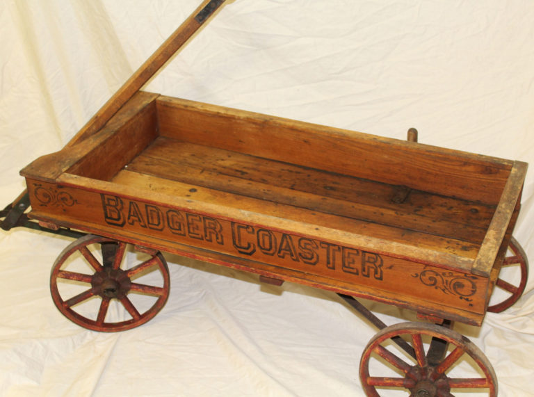 wagon with wooden sides