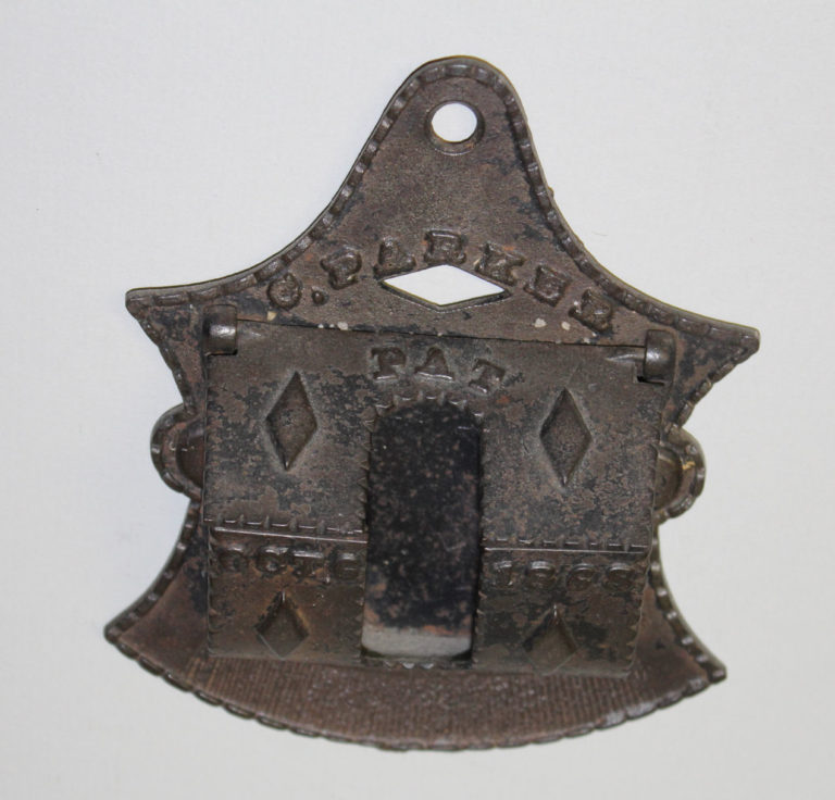 Bargain John's Antiques | Antique Cast Iron Match Holder - c.Parker ...