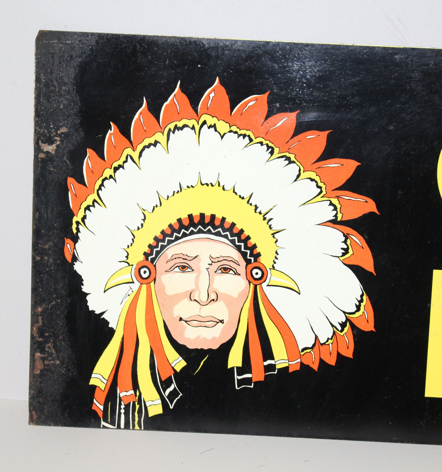 CHIEF PAINTS Retro Metal SIGN NATIVE AMERICAN 6x12" 50161 