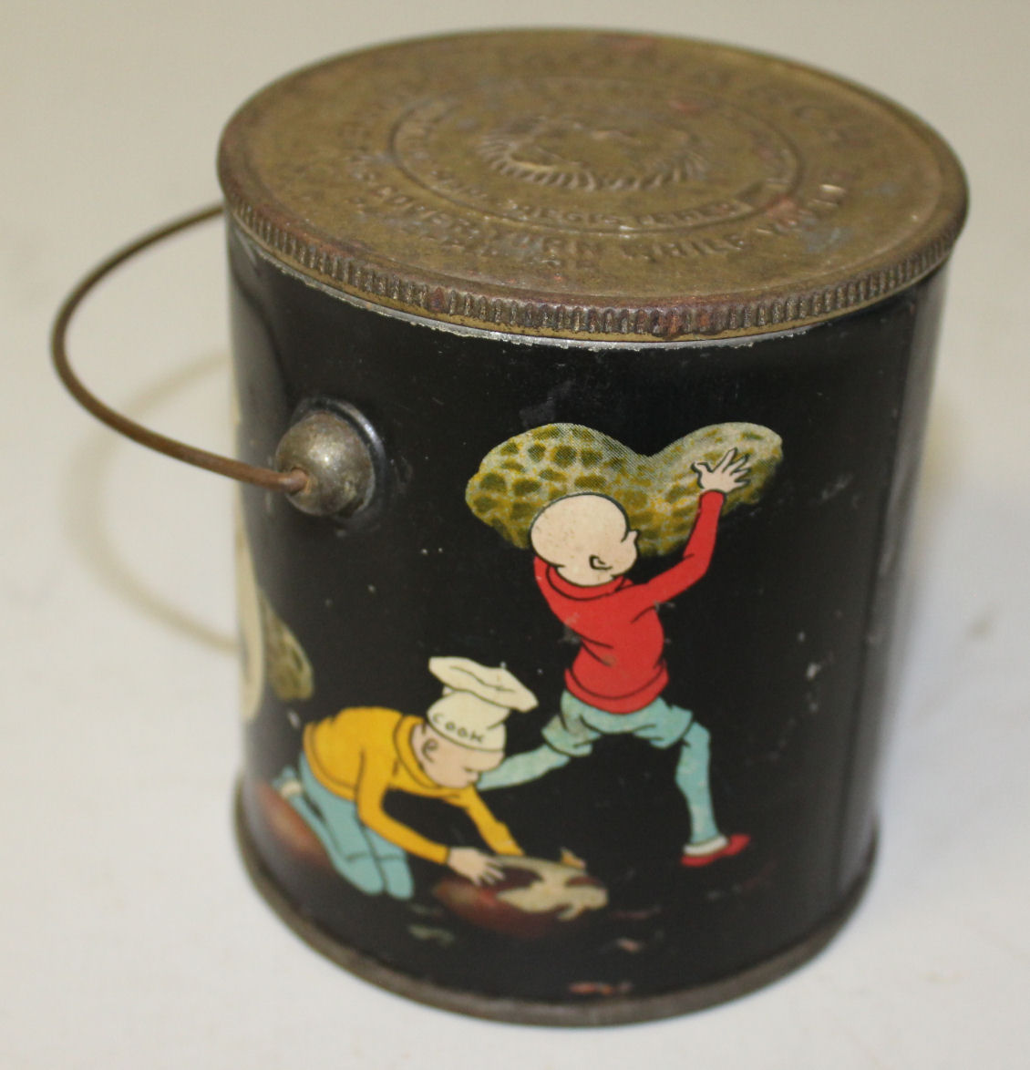 Bargain John's Antiques  Antique Tin Advo Peanut Butter Measuring