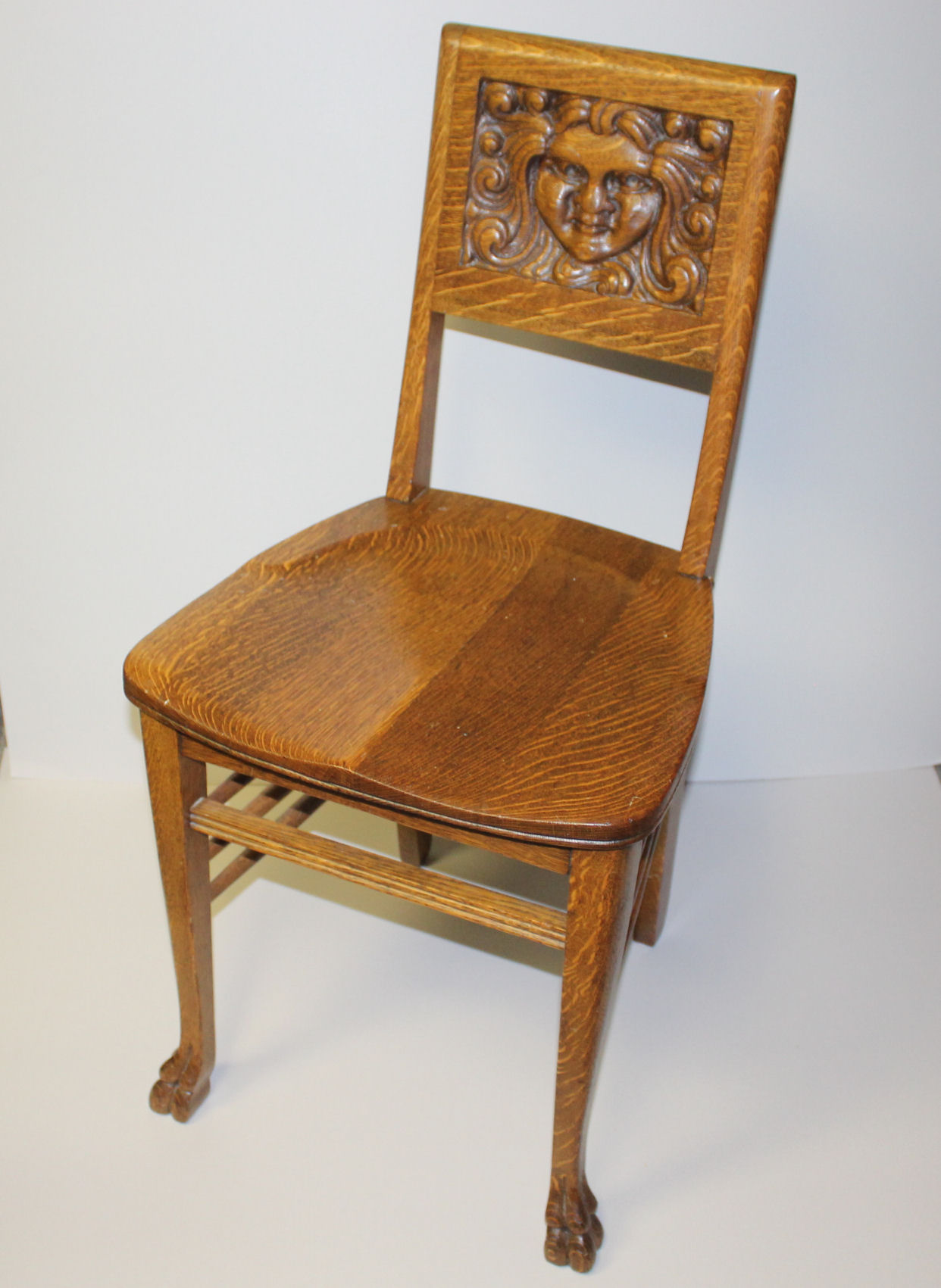 Bargain John S Antiques Antique Oak Vanity Or Small Office Chair