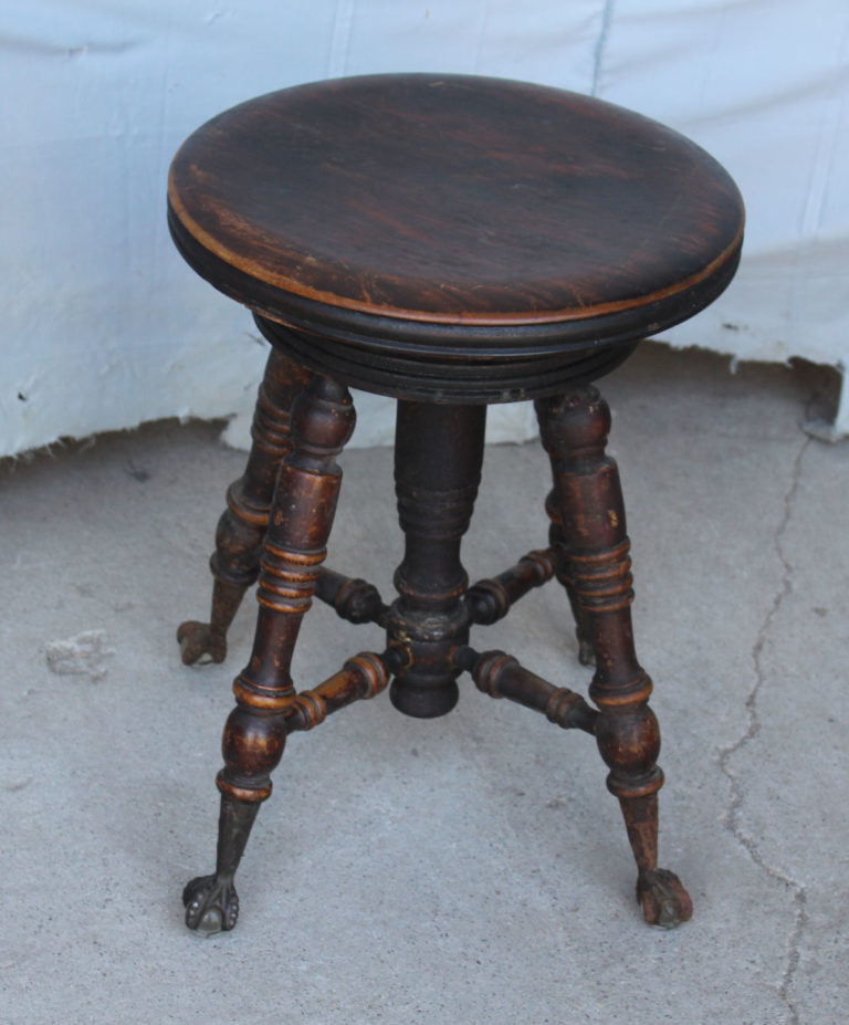 Bargain John's Antiques | Antique Mahogany Piano Stool ...