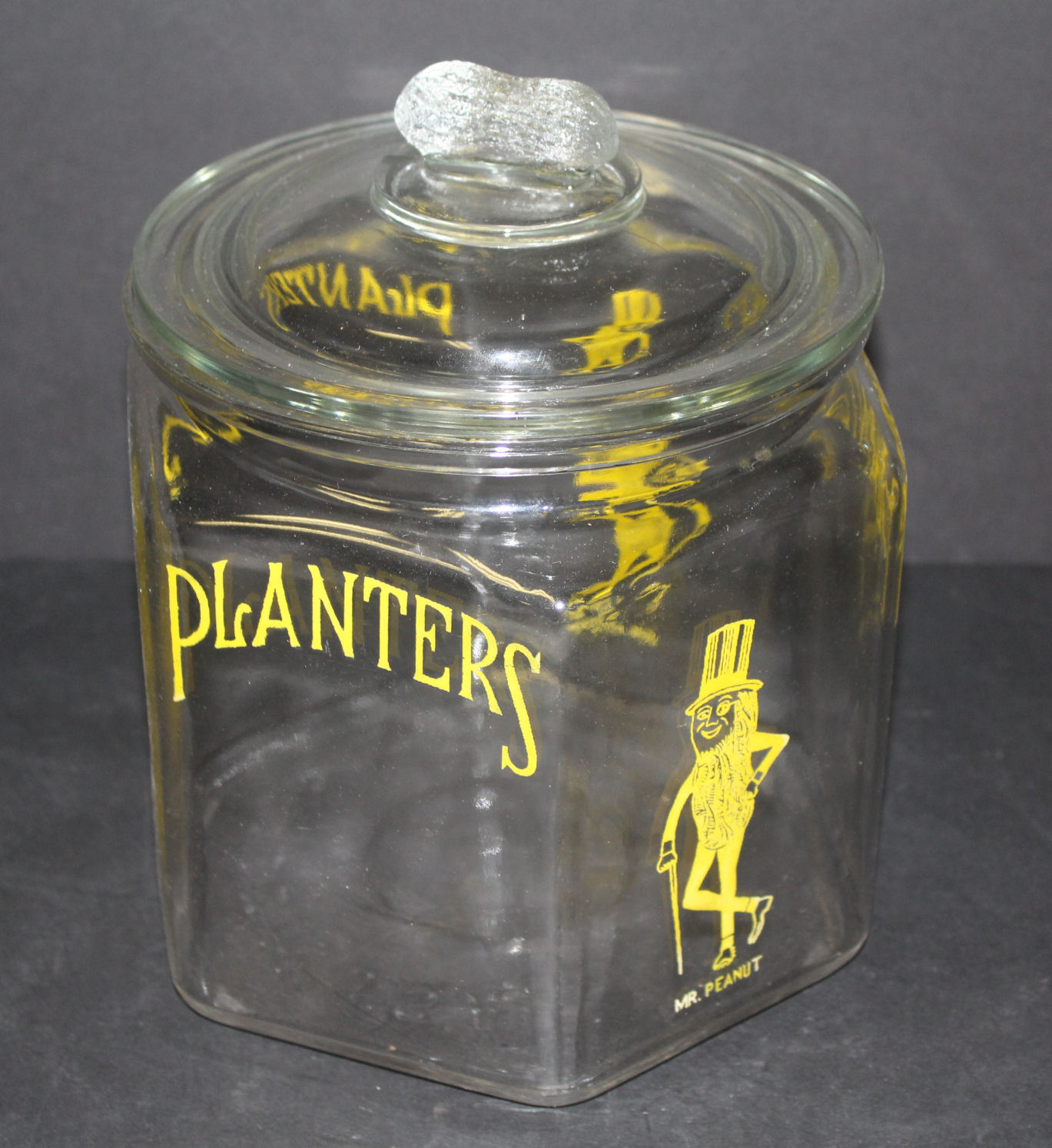 Bargain John's Antiques | Planters Peanuts Advertising Country Store Glass Hexagon ...1369 x 1494