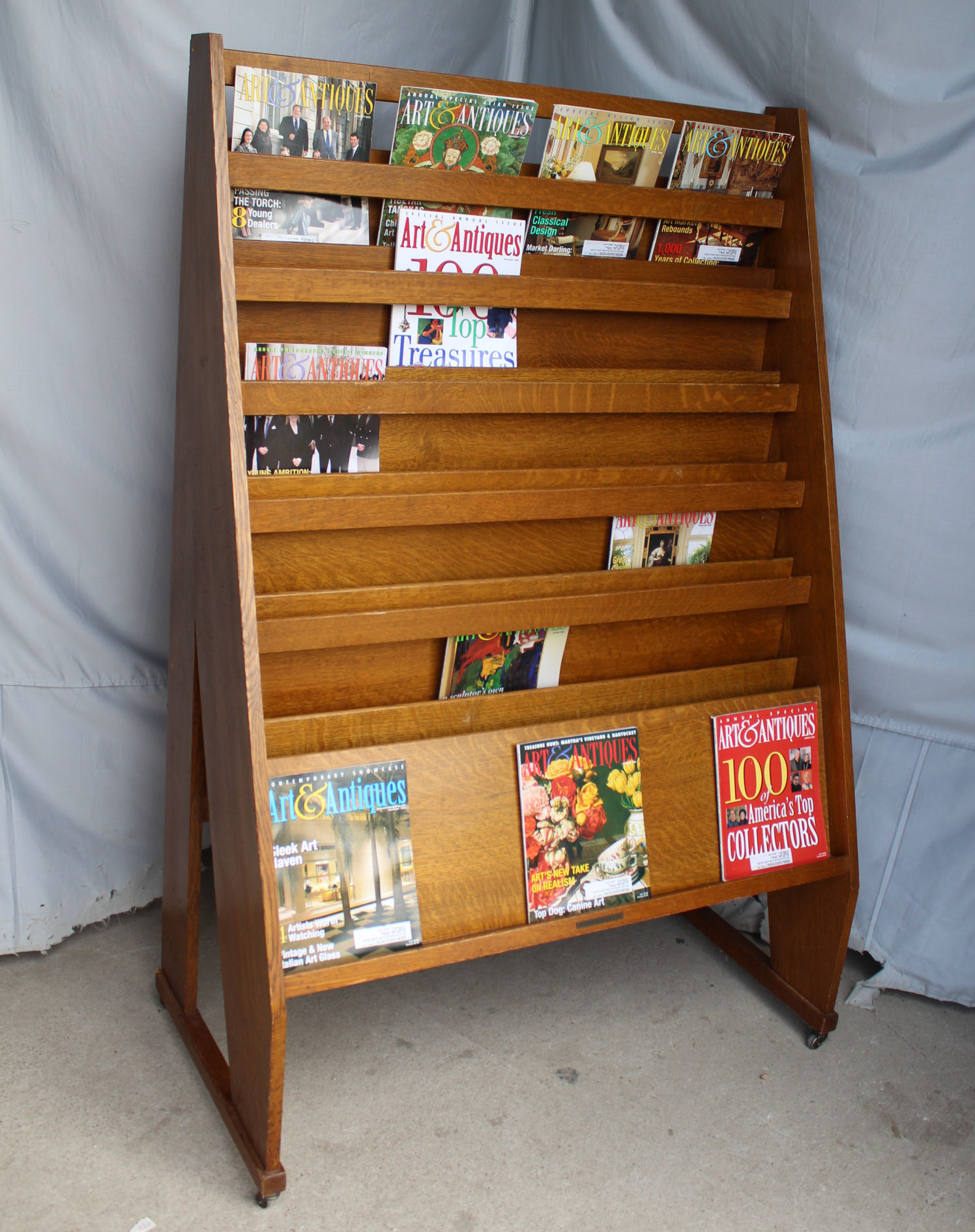 Bargain Johns Antiques Antique Mission Oak Magazine Or Library Stand