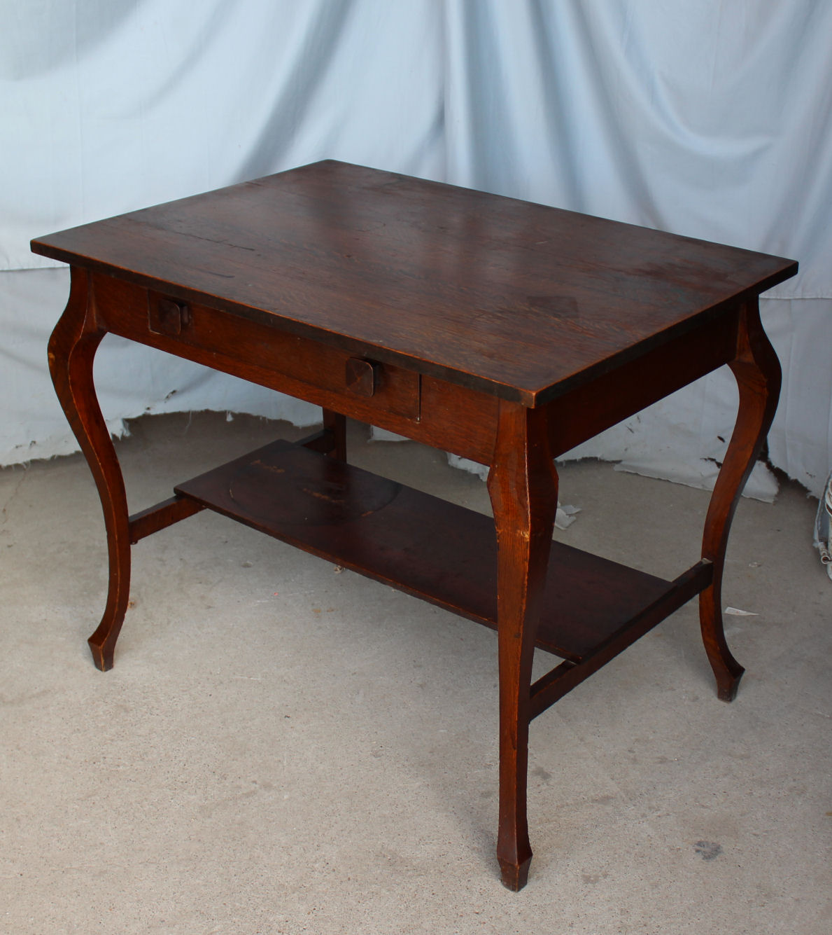 Bargain John S Antiques Antique Oak Library Table Desk Bargain