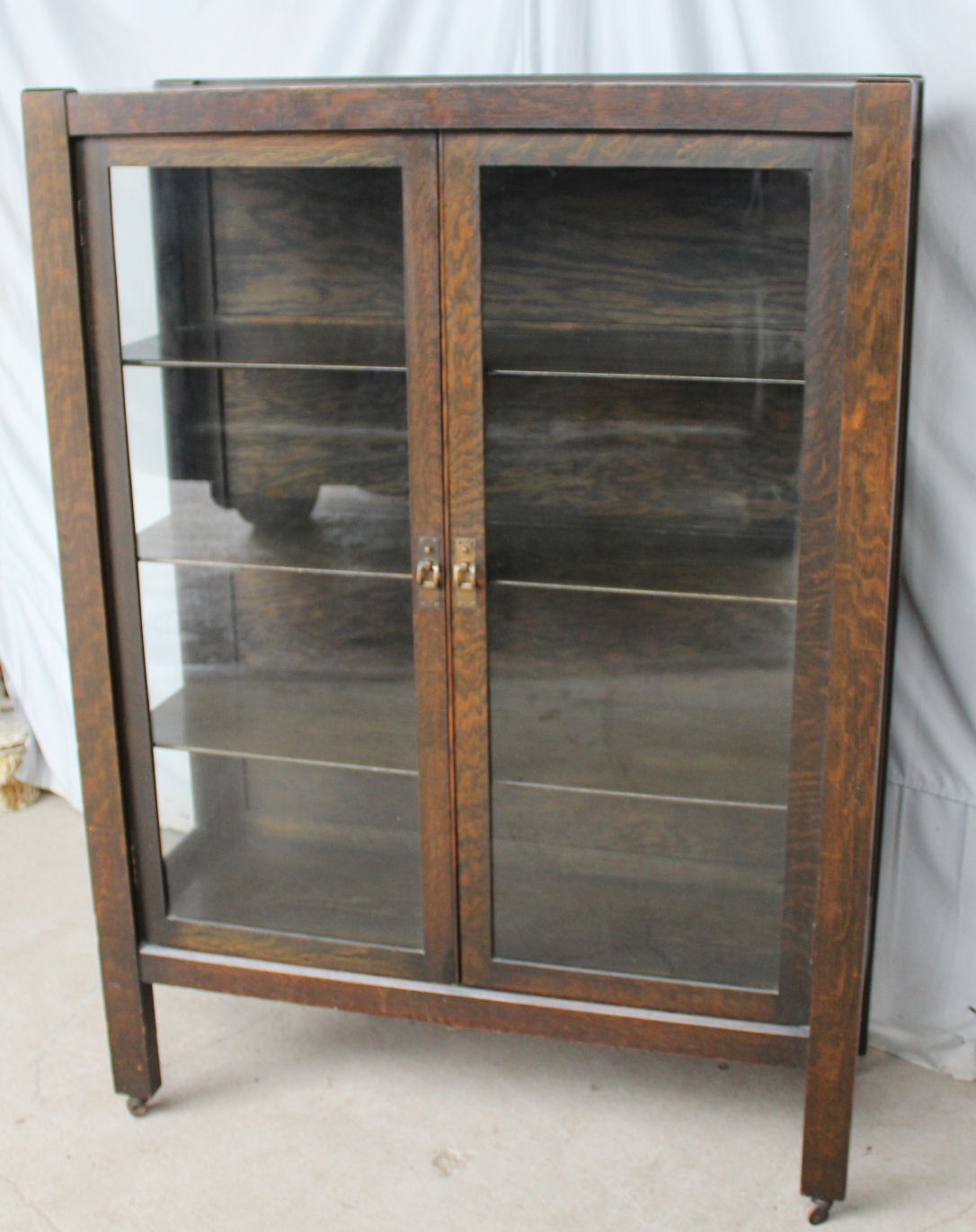 Bargain John S Antiques Antique Mission Oak China Cabinet