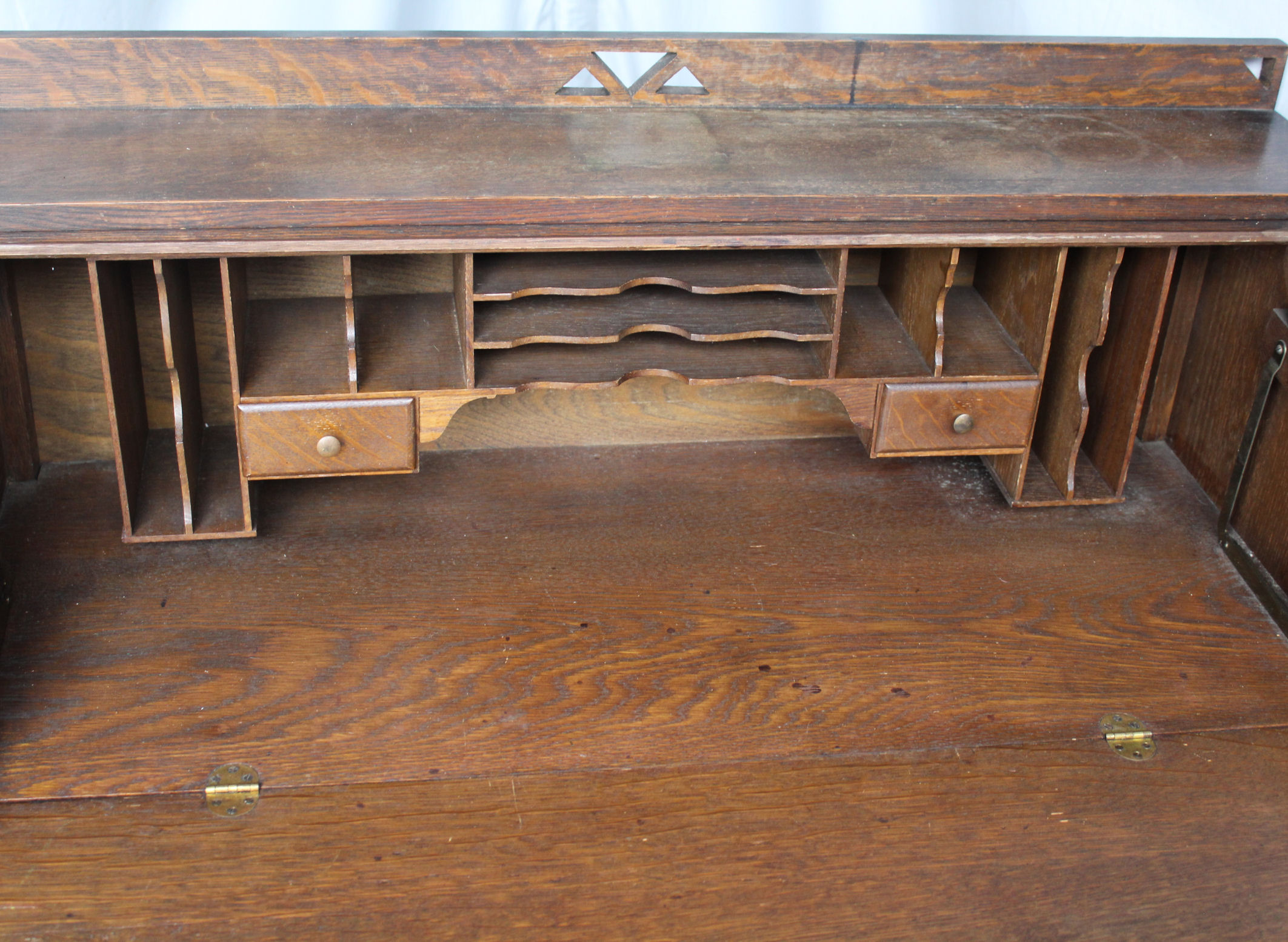 Bargain John S Antiques Antique Mission Oak Drop Front Secretary