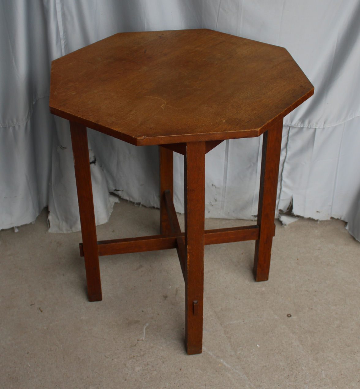 Antique Mission Oak Lamp Table, Antique Oak Lamp Tables