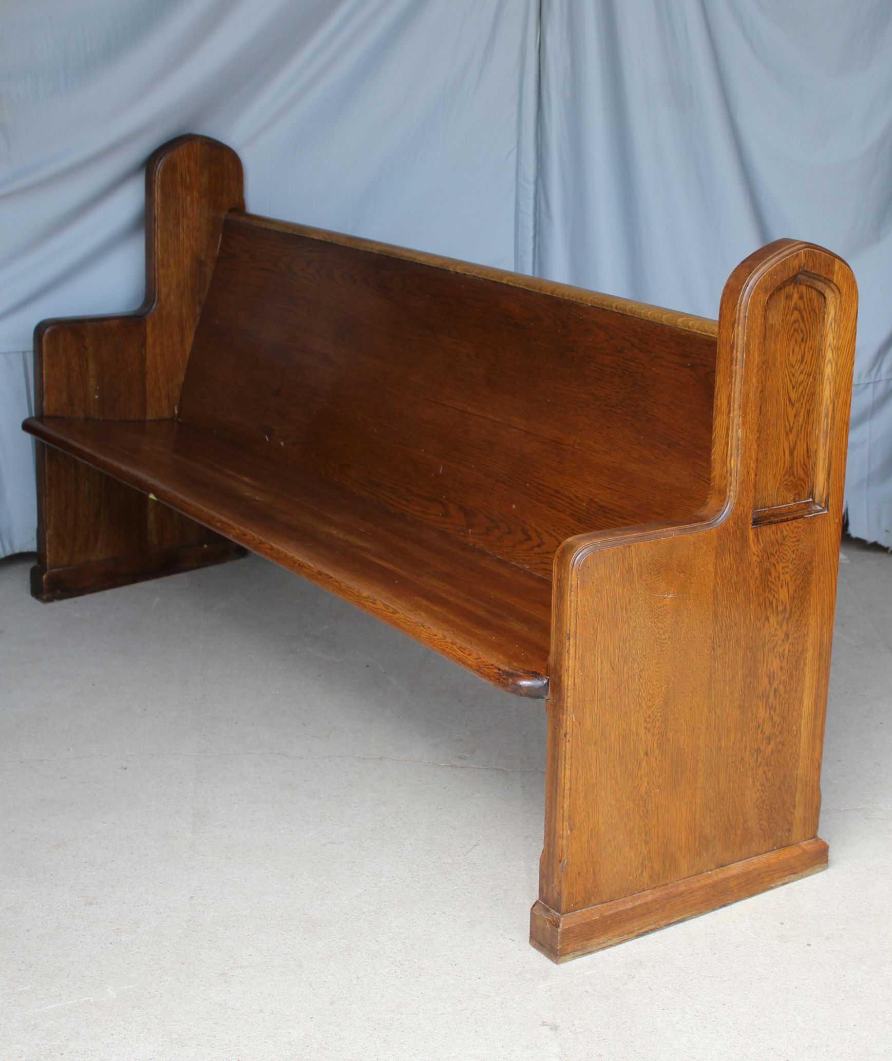 Bargain John's Antiques | Antique Oak Deacon Bench - 6 feet length